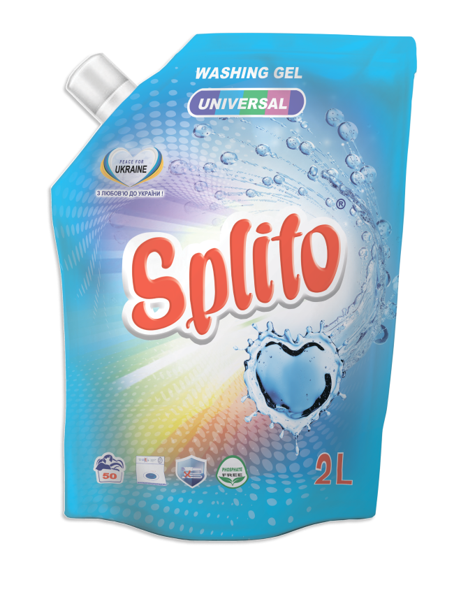 Гель для прання Universal Splito, 2л (дой-пак)